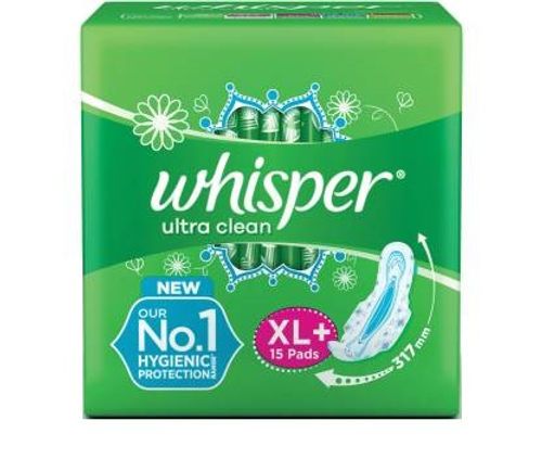 Whisper Ultra Clean Hygiene Protecion (P) XL 15 Pads